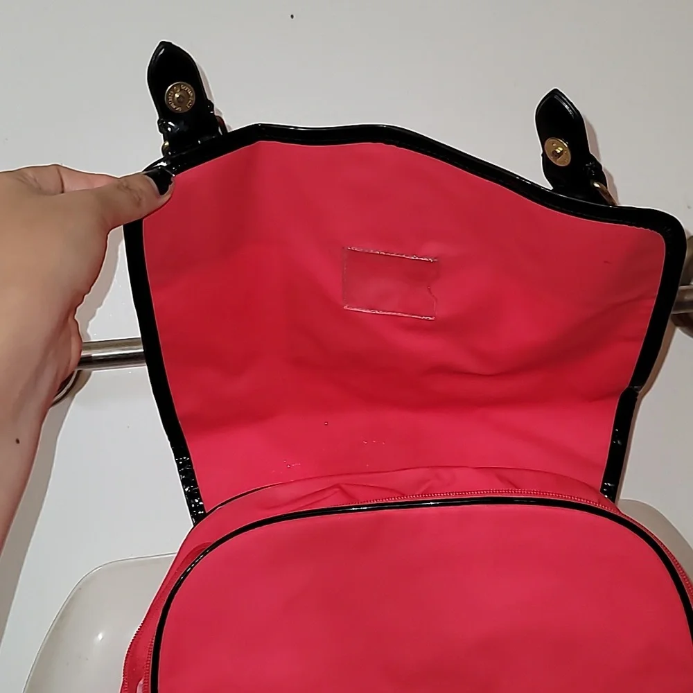 Hello kitty backpack red plaid kitty cat vintage Sanrio Smiles Pyramid